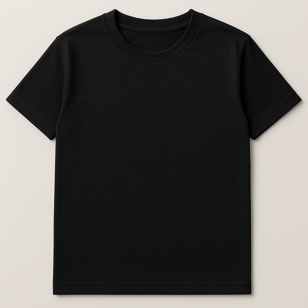 Classic Cotton Tee – Black