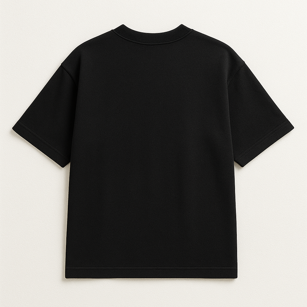 Drop Shoulder Oversized Tee – Black