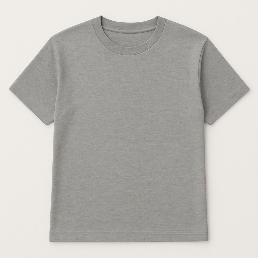 Classic Cotton Tee – Grey