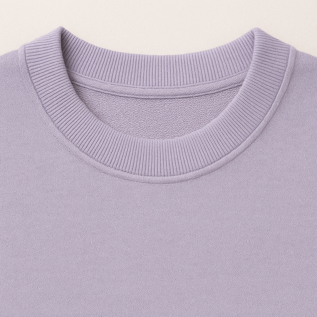French Terry Oversized Tee – Lavender