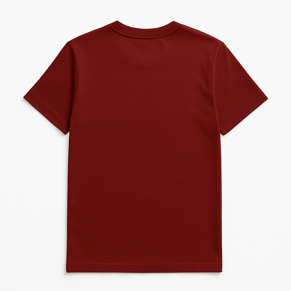 Classic Cotton Tee – Maroon