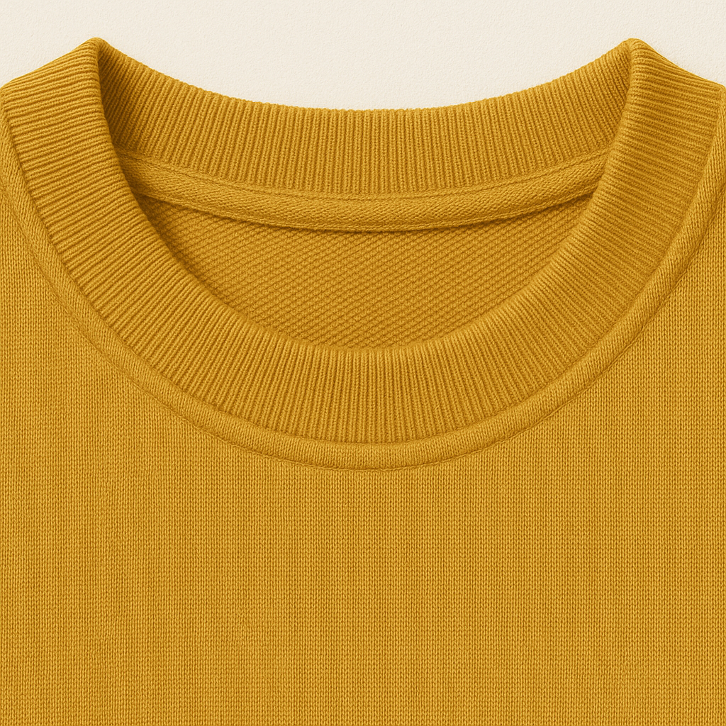 French Terry Oversized Tee – Mustard Yellow