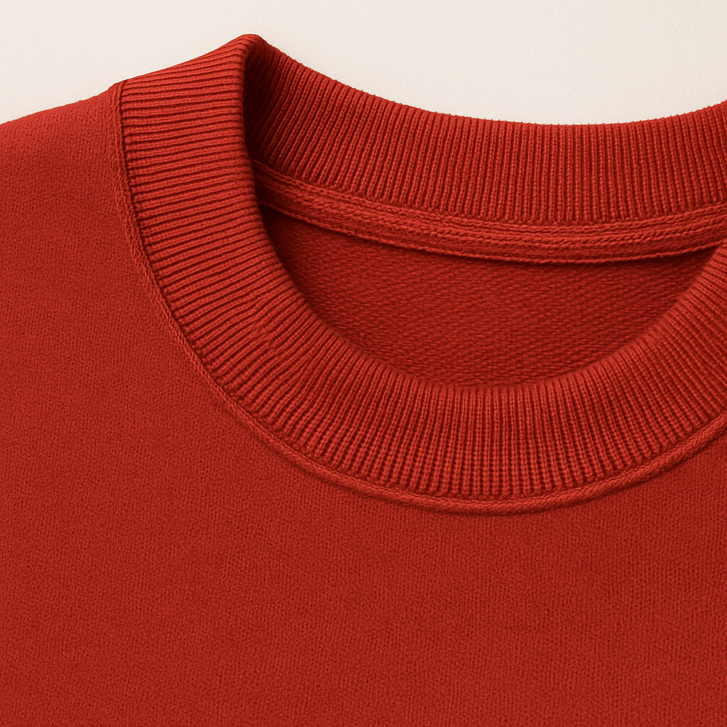 French Terry Oversized Tee – Red