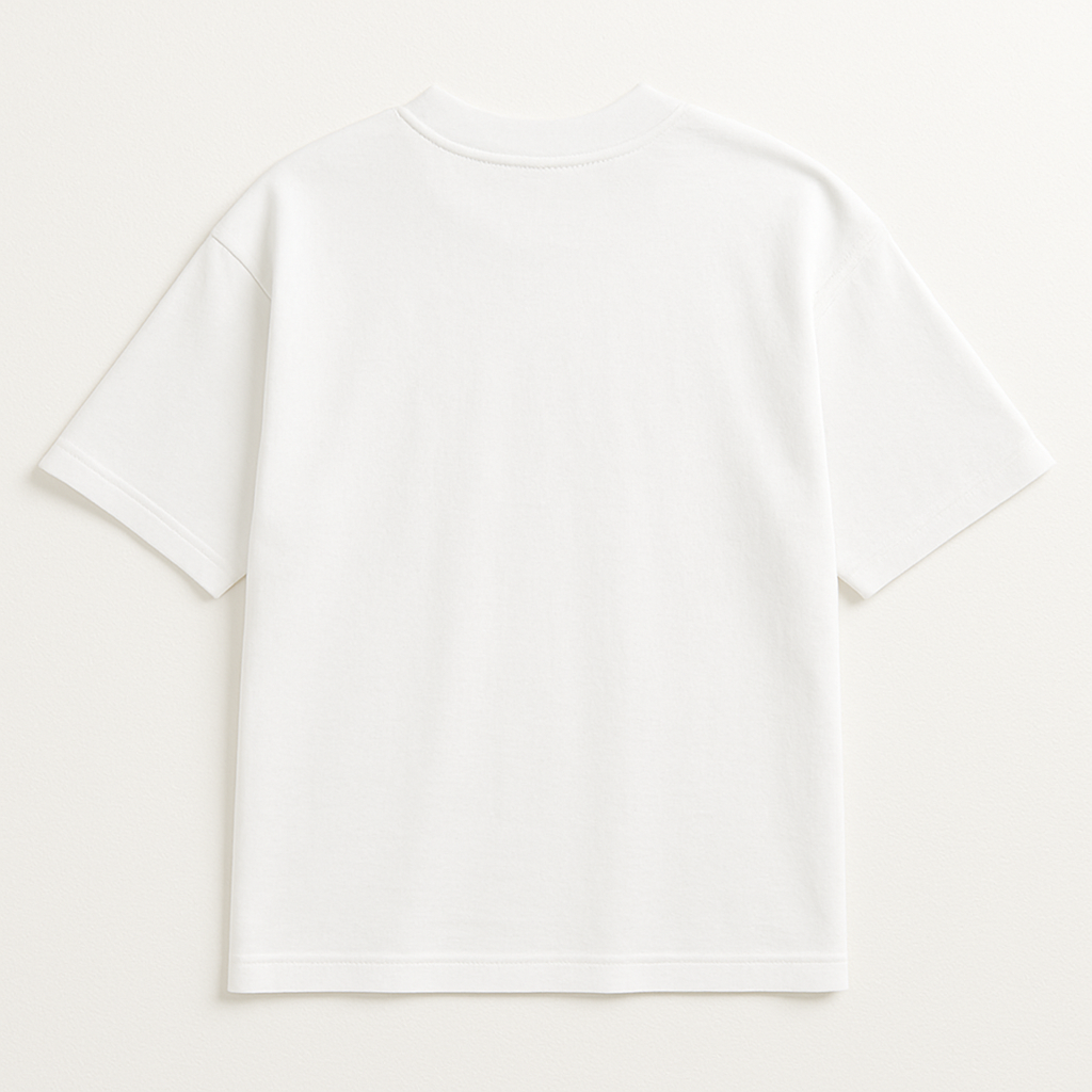 Drop Shoulder Oversized Tee – White
