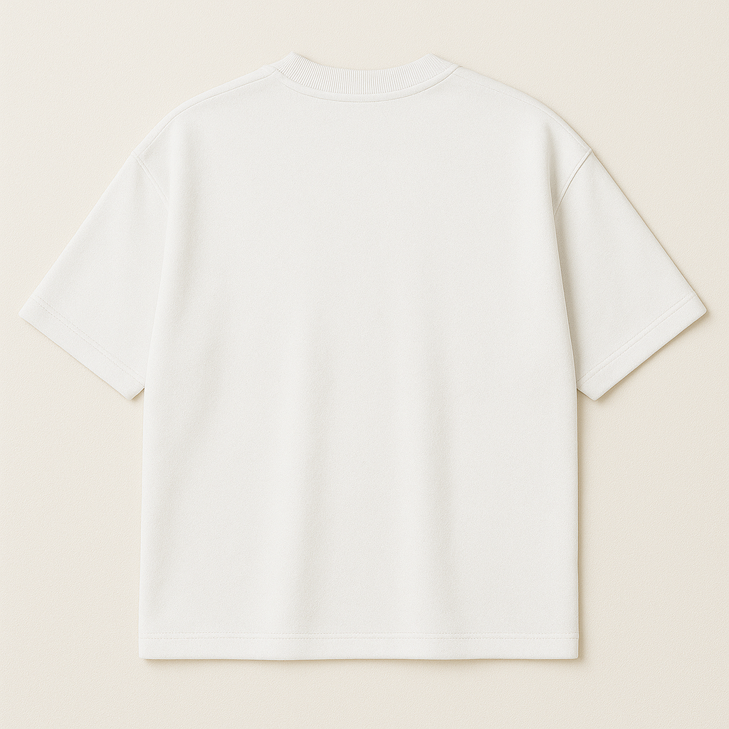 French Terry Oversized Tee – White