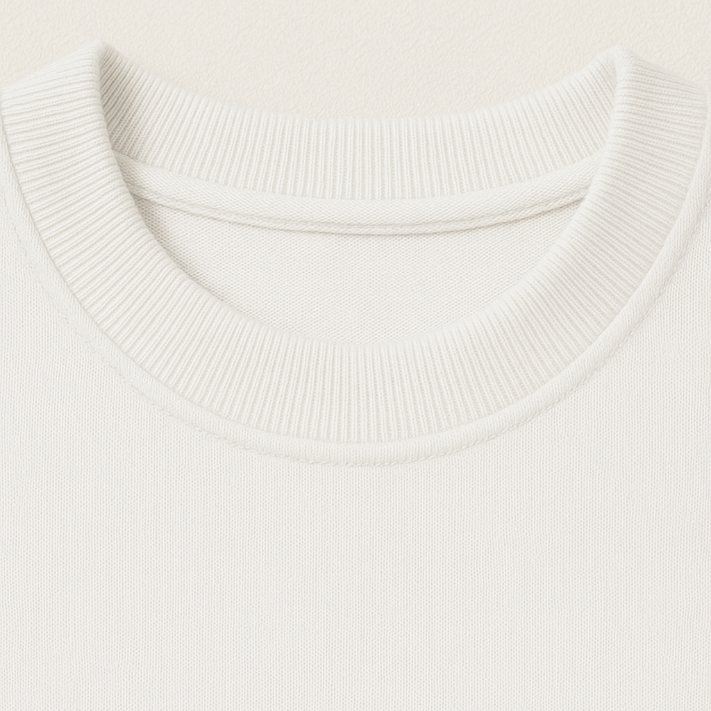 French Terry Oversized Tee – White